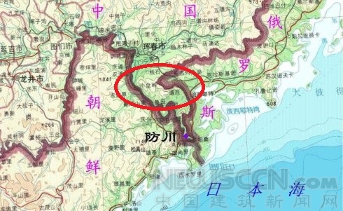 示意圖:中俄朝交界地帶