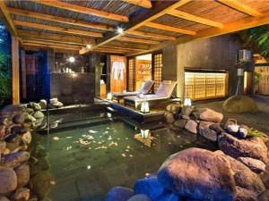 在院子里泡溫泉是什么感受？